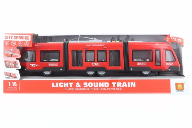 Battery Operated Red Tram