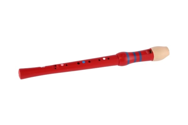 Painted Wooden Flute 33cm