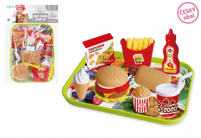 Fast Food Play Set with Tray