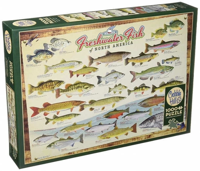 Puzzle North American Fish - 1000 Piece COBBLE HILL