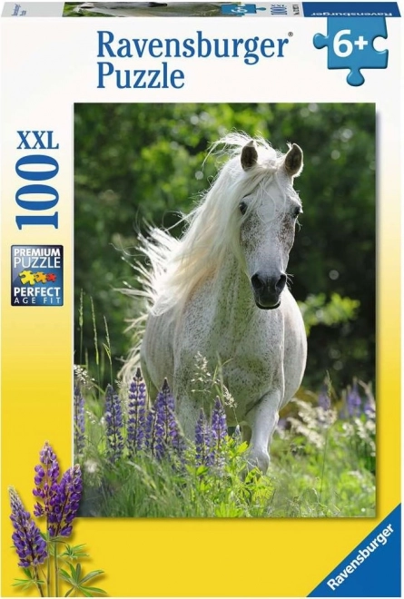 White Stallion Jigsaw Puzzle XXL 100 Pieces