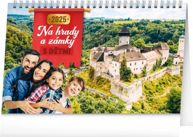 Desk Calendar Exploring Castles with Kids 2025