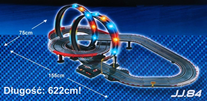 6-Meter Kids Racing Track with Light Loops