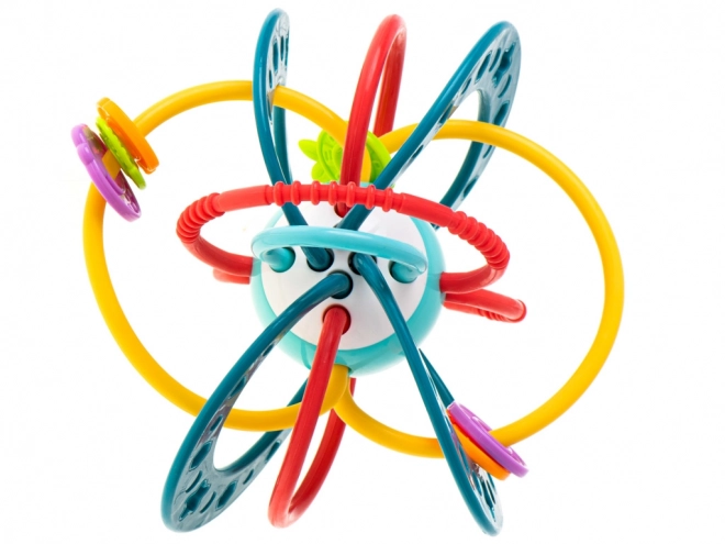 Turquoise Sensory Teether Rattle for Babies