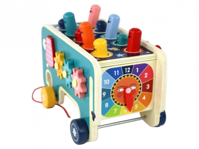 Wooden Skill Game for Children Whac-a-Mole with Xylophone