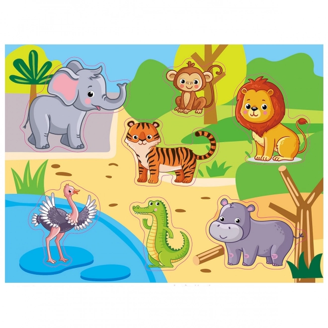 Wooden Zoo Animal Puzzle