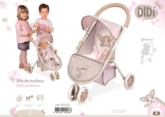 Sporty Stroller for Dolls Didi 2021 - 55 cm