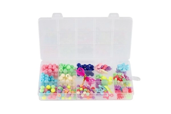 Colorful Plastic Beads Set with String