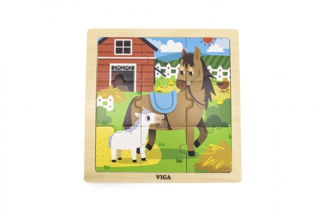 Wooden Puzzle Horses