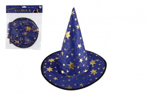 Wizard Hat For Children Blue And Gold Carnival