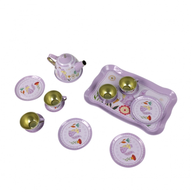 Metallic Tea Set for Kids