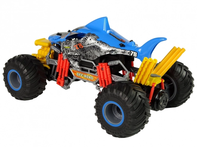 Blue Remote Controlled Shark Off-Road Car