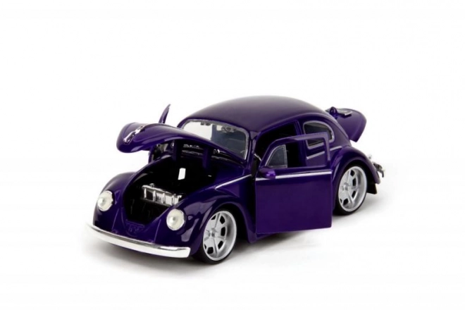 Wednesday Addams VW Beetle Toy with Figure