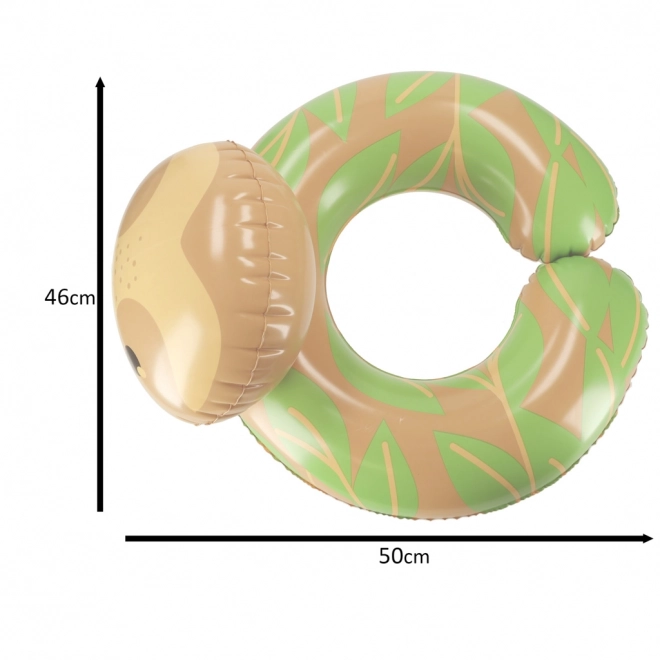 Inflatable Swim Ring with Sloth Design for Kids