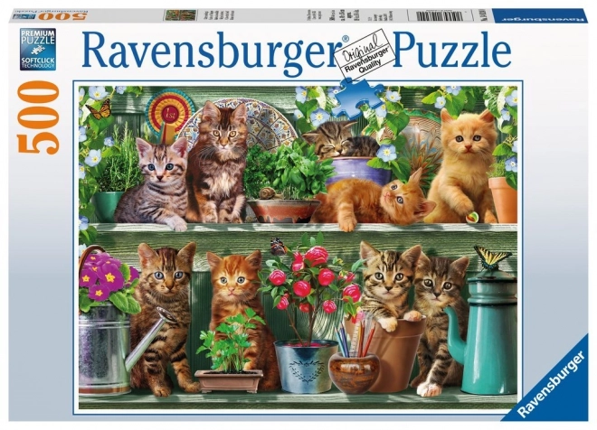 Cats on the Shelf Puzzle 500 Pieces