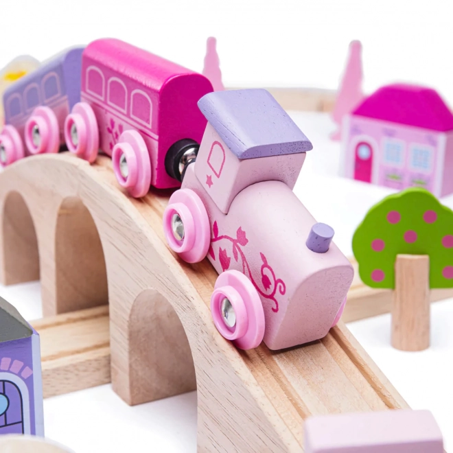 Wooden Princess Train Set