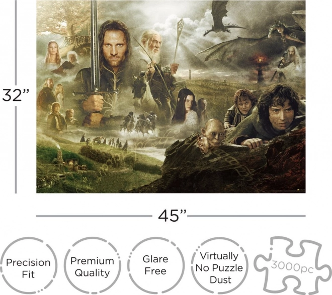AQUARIUS Puzzle The Lord of the Rings 3000 pieces