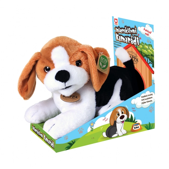 Interactive Plush Dog Bobík Eco-Friendly