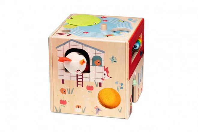 Activity Cube with Paulette the Hen