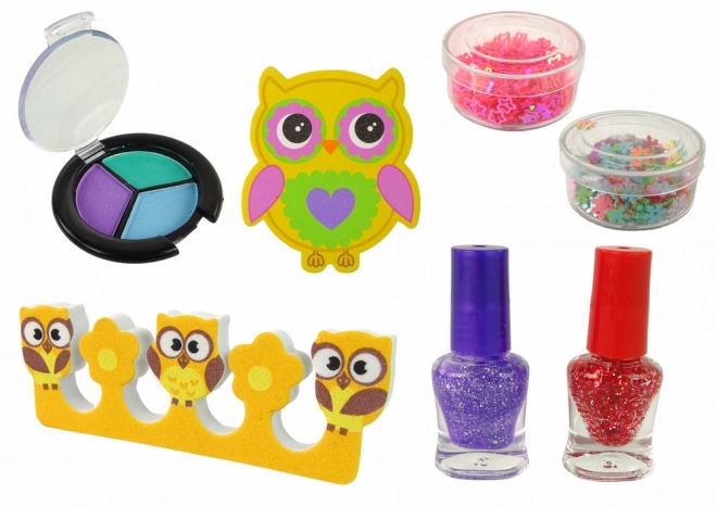 Makeup and Nail Art Set Owl