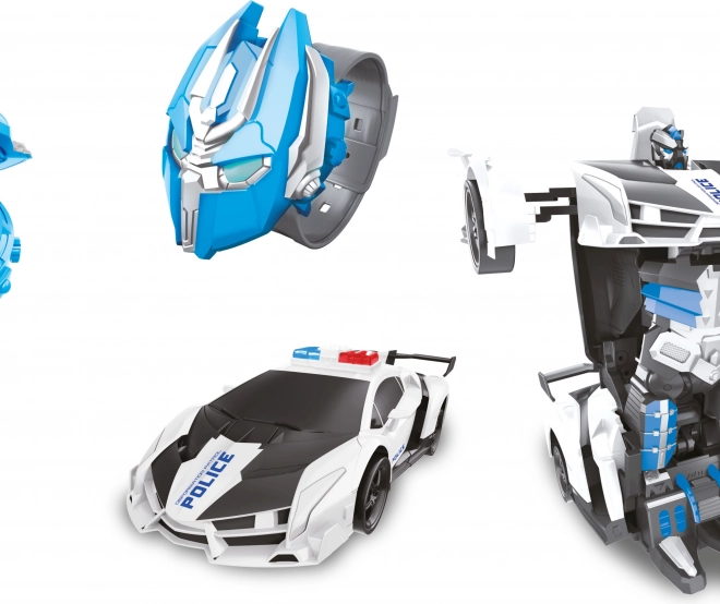 Autorobot RC bestuurd door horloge 24 cm