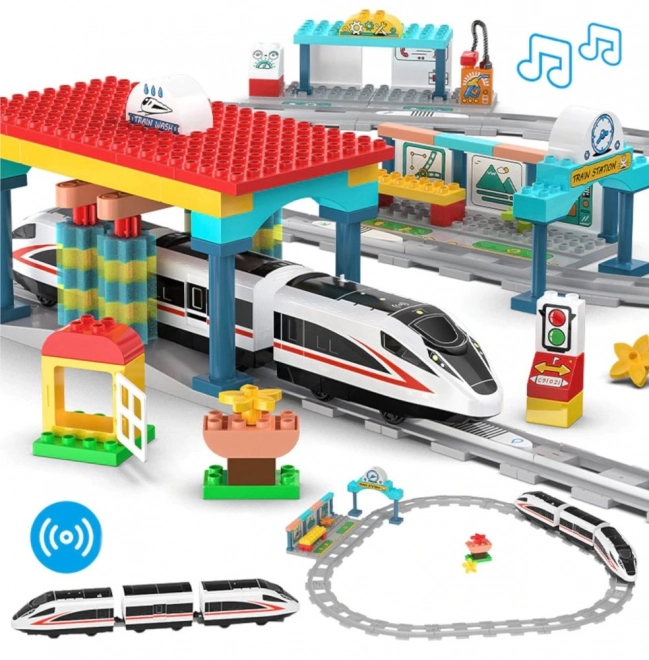 Building Blocks Train Station CADA Set