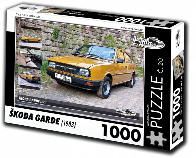 Retro Puzzle Škoda Garde 1983 - Vintage Car Collection