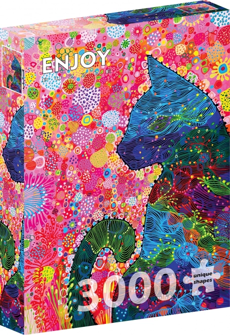 Enjoy wanderlust cat puzzle 3000 pieces
