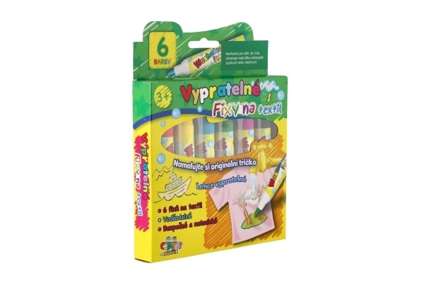 Washable Fabric Markers Set of 6