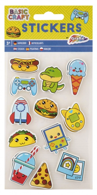 Sticker Set with Holographic 3D and Wiggly Eyes