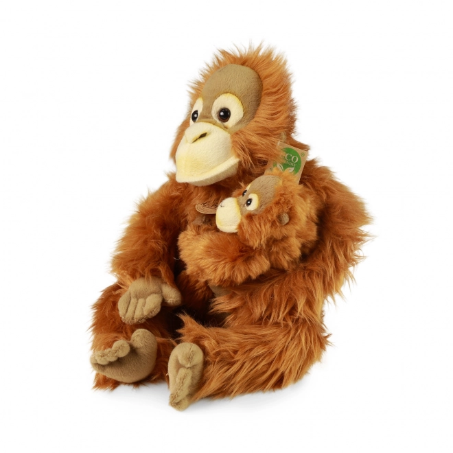 Plush Orangutan with Baby Eco-Friendly