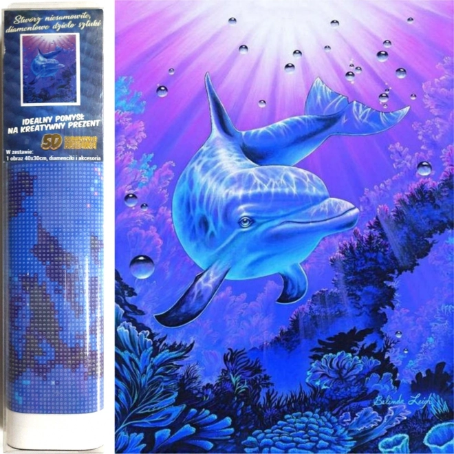 Dolphin Diamond Painting Set 30x40cm