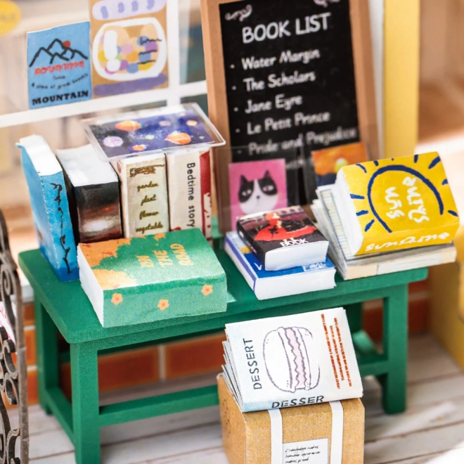 Robotime Rolife DIY Miniature Bookstore with LED Lighting