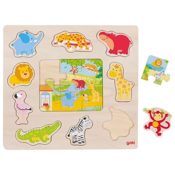 Wooden Zoo Animals Puzzle