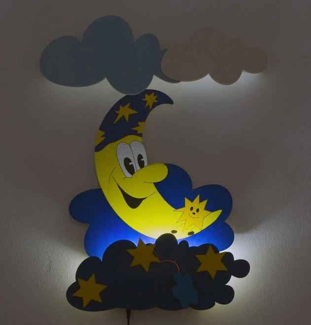 Children's LED Wall Lamp Moon