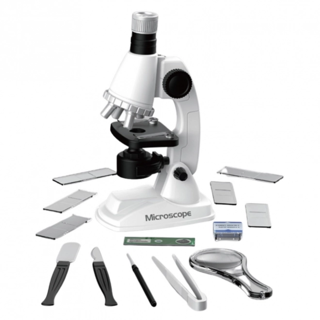 Educational Microscope for Children with Accessories White