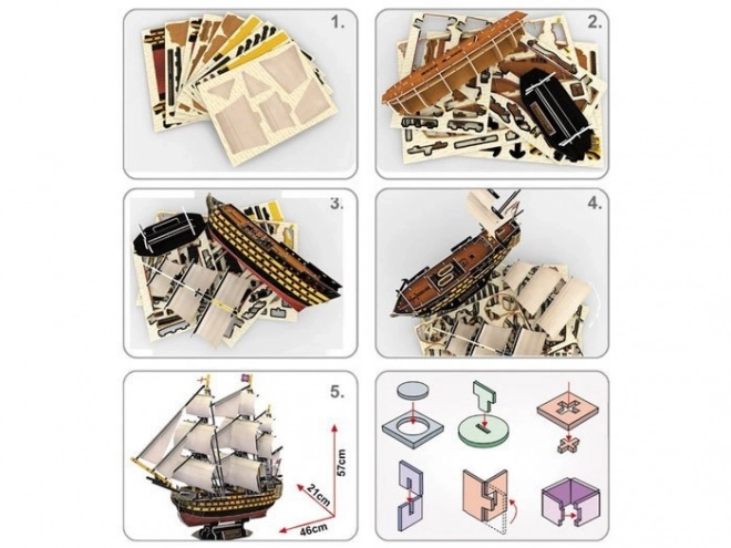 3D Puzzle Ship HMS Victory