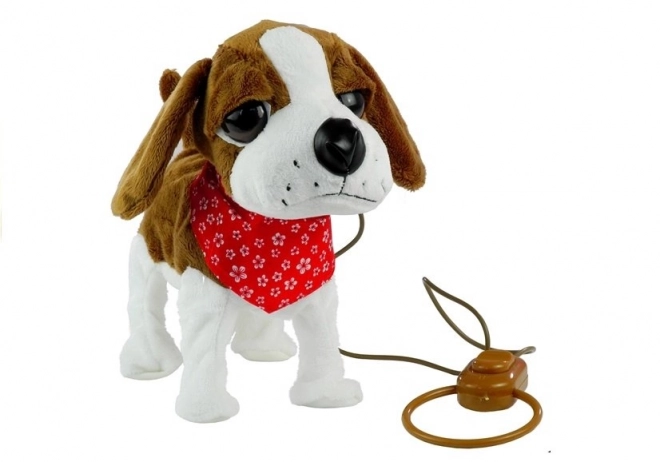 Interactive Singing Puppy on a Leash