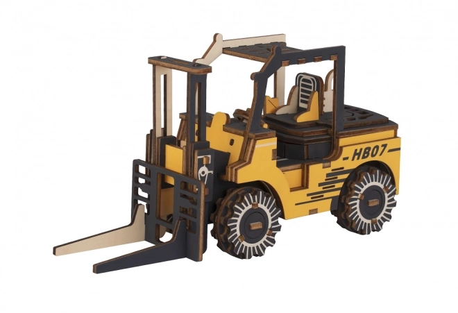 Woodcraft 3D Forklift Puzzle