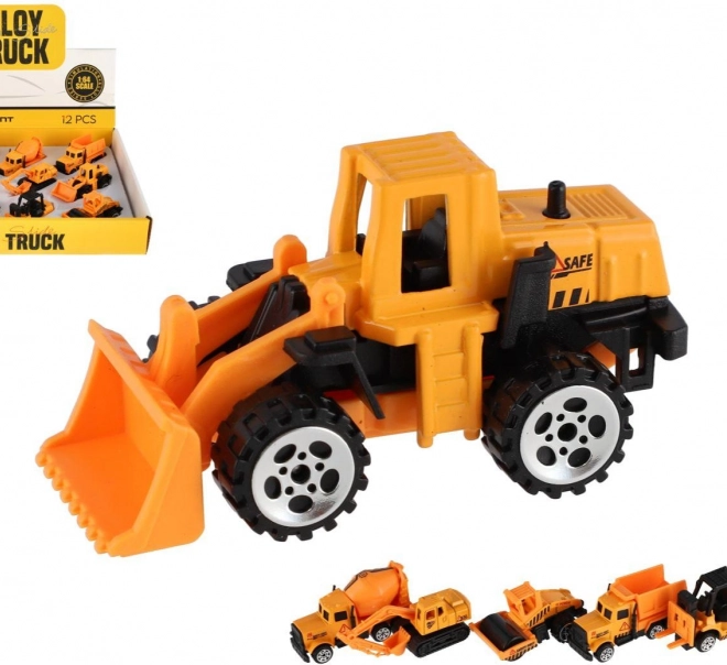 Mini građevinska vozila metal/plastika 7 cm slobodan hod raznih vrsta