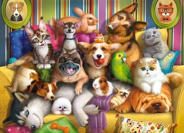 Happy Animals 70-Piece Puzzle