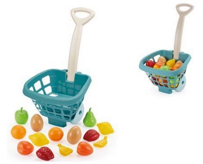 Fruit and Vegetable Shopping Cart for Kids