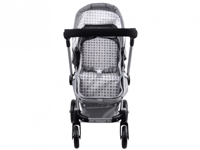 4-in-1 Doll Stroller with Bassinet – gray