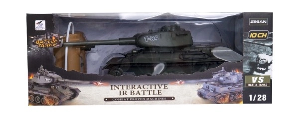 Rc Plastic Tank T-34/85 With Sound And Light