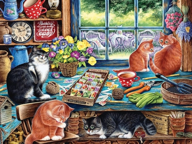 Cobble Hill Cat Privacy Puzzle XL 275 Pieces