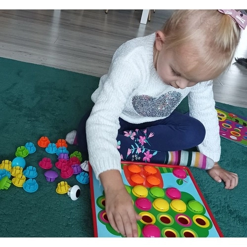 Educational Button Mosaic Puzzle for Kids