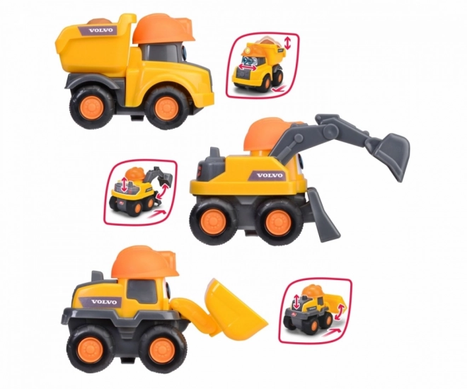 Volvo Construction Vehicle Toy Set