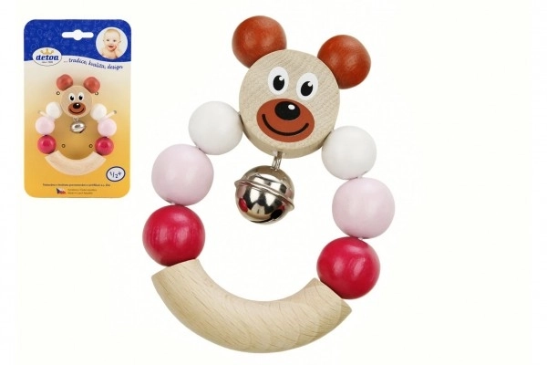 Pink Bear Rattle