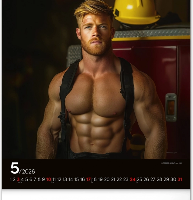 Wall Calendar Firefighters Dreamy 2026