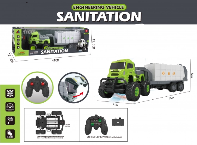 Remote Control Cleaning Truck Toy